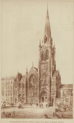 Kongregationalistische Kirche, Croydon (Gravur)