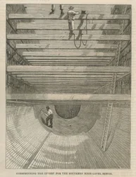 Bau des Inverts für den südlichen Hochkanal