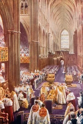 Krönungszeremonie in der Westminster Abbey