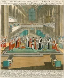 Krönung von König Wilhelm III. und Königin Maria am 11. April 1689