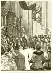 Krönung des Kaisers von Österreich zum König von Ungarn