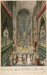 Krönung ihrer Majestäten König Wilhelm IV. und Königin Adelaide in der Westminster Abbey