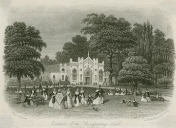 Cremorne Gardens, London: Außenansicht der Banketthalle