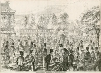 Cremorne Gardens, London, in der Hochsaison