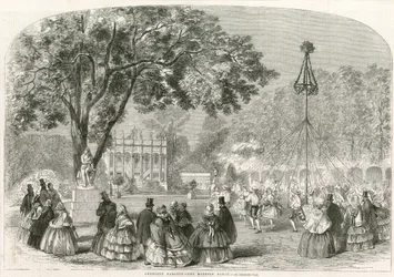 Cremorne Gardens, London, der Maibaumtanz