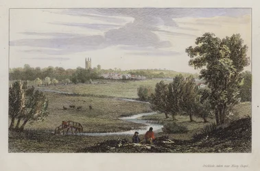 Cricklade, aufgenommen in der Nähe der Eisey-Kapelle, Wiltshire