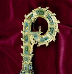 Krummstab von William of Wykeham (ca. 1320-1404): Peter-Seite (Silber vergoldet) (Detail)