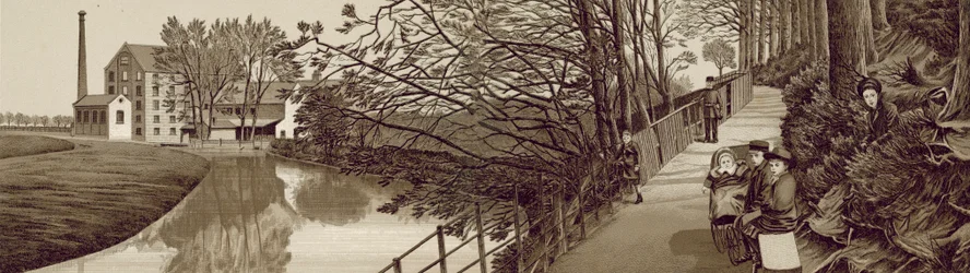 Bridle Path nach Beddington am Fluss Wandle, Waddon Mills, Croydon