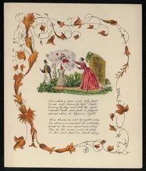 Amor stiehlt das Herz einer Frau, um es einem Mann zu geben, Liebesgedicht