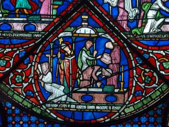 Heilung der Töchter von Godbald von Boxley, frühes 13. Jahrhundert