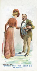 Übliche Begrüßung in Deutschland, 1907