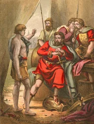 David im Zelt von Saul