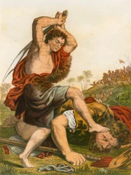David tötet Goliath