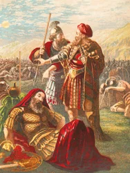 David verschont das Leben Sauls
