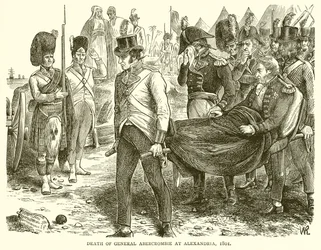 Tod von General Abercrombie in Alexandria, 1801