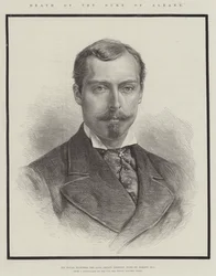 Tod des Herzogs von Albany, Seine Königliche Hoheit der verstorbene Prinz Leopold, Herzog von Albany, KG (Stich)