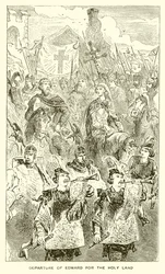 Abreise von Edward ins Heilige Land