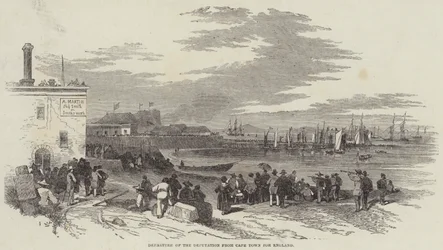 Abreise der Delegation aus Kapstadt nach England