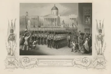 Abreise der Grenadier Guards vom Trafalgar Square