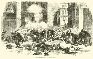 Verlassen einer Barrikade, April 1871