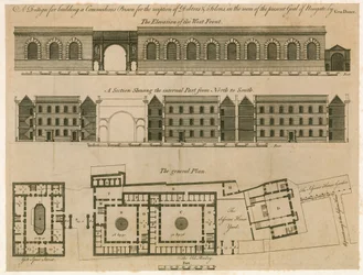 Entwurf für das Newgate-Gefängnis