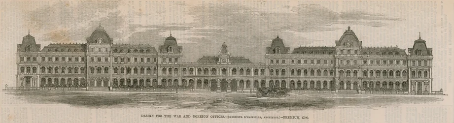 Entwurf für die Kriegs- und Außenämter