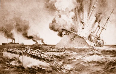 Zerstörung der Dresden vor Fernandez am 14. März 1915, 1914-19