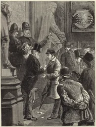 Losziehung für den Eintritt in die Fremdengalerie