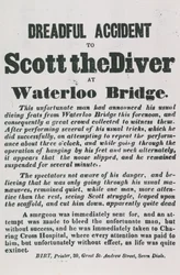 Schrecklicher Unfall von Scott dem Taucher an der Waterloo Bridge