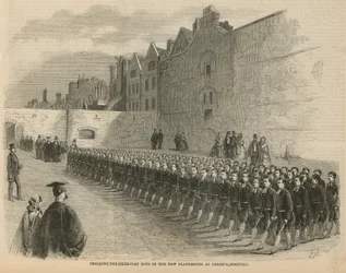 Übung der Bluecoat-Jungen