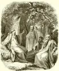 Druiden im heiligen Hain