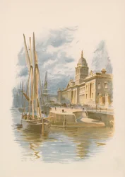 Dublin Custom House und Kai