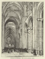 Durham Kathedrale, das Kirchenschiff, Blick nach Osten