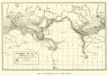 Erdbebenkarte der Welt