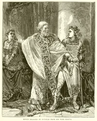 Edwin von Dunstan von seiner Frau Elgiva weggezogen