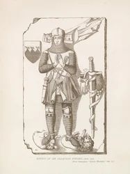 Abbild eines elsässischen Ritters, ca. 1320