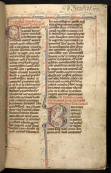 Text mit einer illuminierten Initiale 