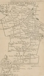 Ausarbeitung einer Bogenschießkarte von 1594