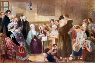 Elizabeth Fry besucht das Newgate-Gefängnis