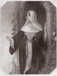 Emilie, Frau von Aegeon, Äbtissin einer Gemeinschaft von Ephesus (Die Komödie der Irrungen) - Galerie der Frauen von Shakespeare, Sammlung von fünfundvierzig ernsten Porträts von frühen Londoner Künstlern, bereichert mit kritischen und literarischen Anmerk