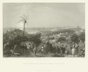 Lager von Ibrahim Pascha, nahe Jaffa, 1837