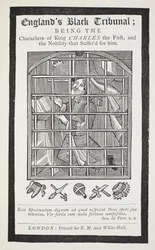 Englands Schwarzes Tribunal, Illustration aus Volksbücher des achtzehnten Jahrhunderts von John Ashton, veröffentlicht 1882