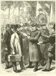 Englische Bewohner verlassen Paris, Oktober 1870