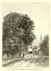Eingang zum Market Bosworth, auf der Straße vom Schlachtfeld