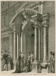 Eingang der Grosvenor Gallery, New Bond Street, London