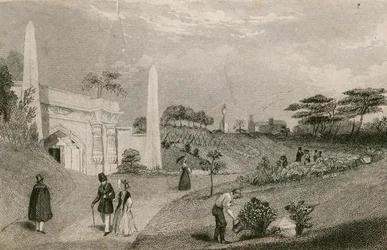 Eingang zu den Katakomben, Highgate Cemetery, London