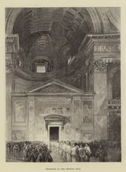 Eingang zur Ratshalle (Stich)