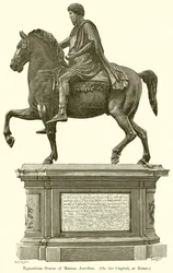 Reiterstatue von Marcus Aurelius (auf dem Kapitol in Rom)