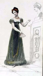 Abendkleid, Modeplatte aus Ackermann