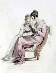 Abend- oder Festkleidung, Modeplatte aus Ackermann